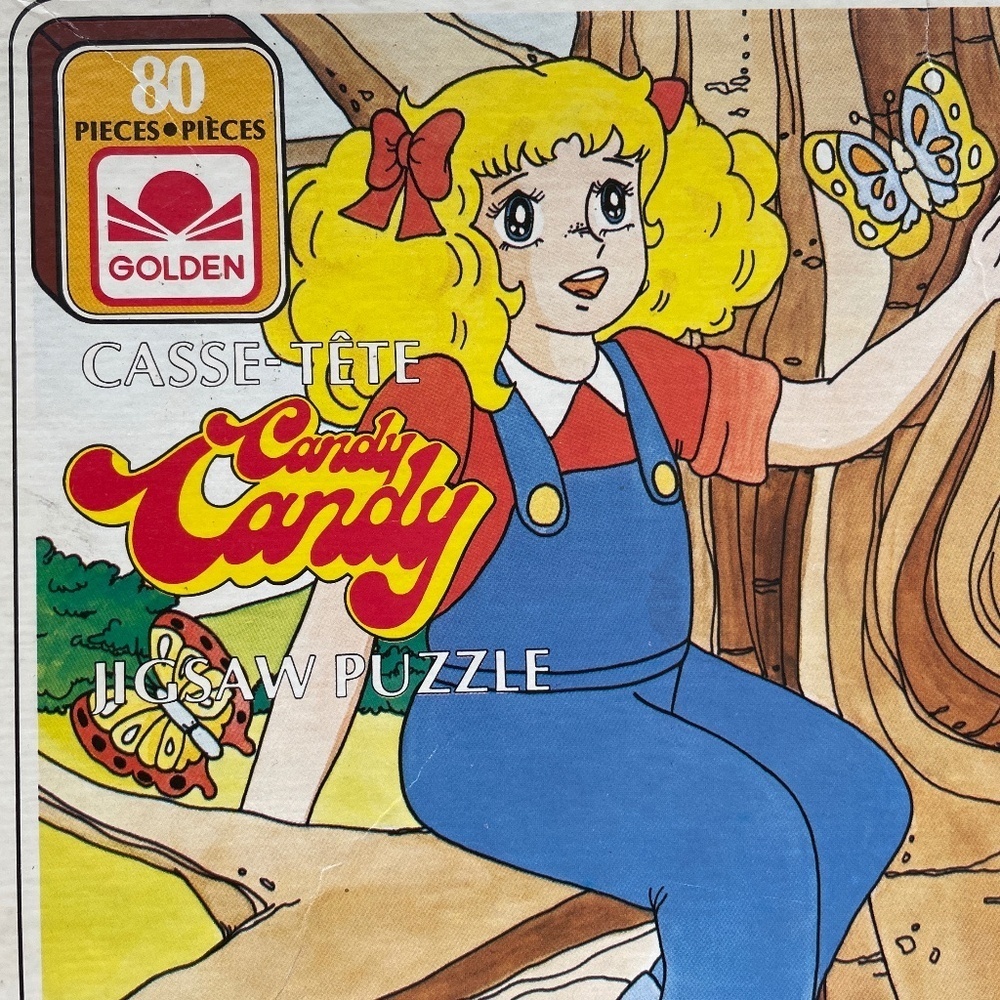 Vintage Jigsaw puzzle 1983 CANDY CANDY 80 pc Toei, Golden, Igarashi